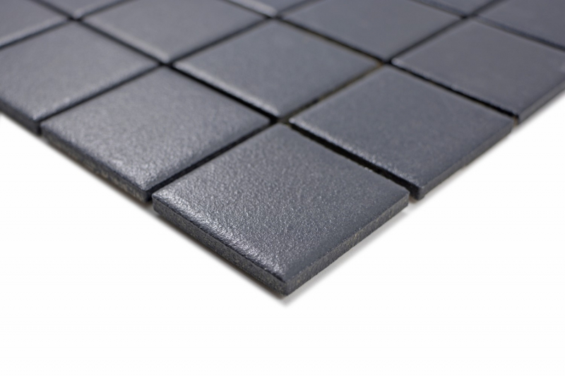 Hand sample mosaic tile ceramic soft black SLIPPROOF SLIPPROOF MOS14-0311-R10_m