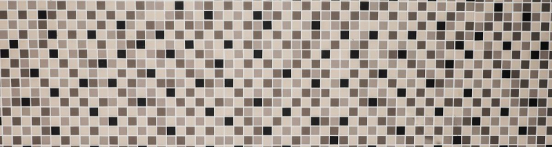Mosaikfliese Keramik hellbeige grau altweiß anthrazit unglasiert rutschsicher Fliesenspiegel - MOS18-0205