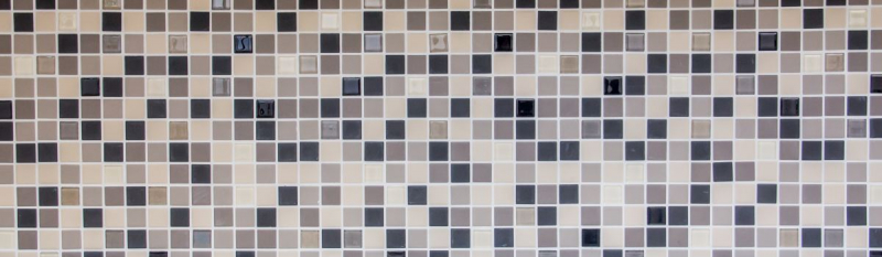 Piastrella a mosaico in ceramica beige chiaro grigio non smaltato Backsplash in vetro MOS18-CUG60_f