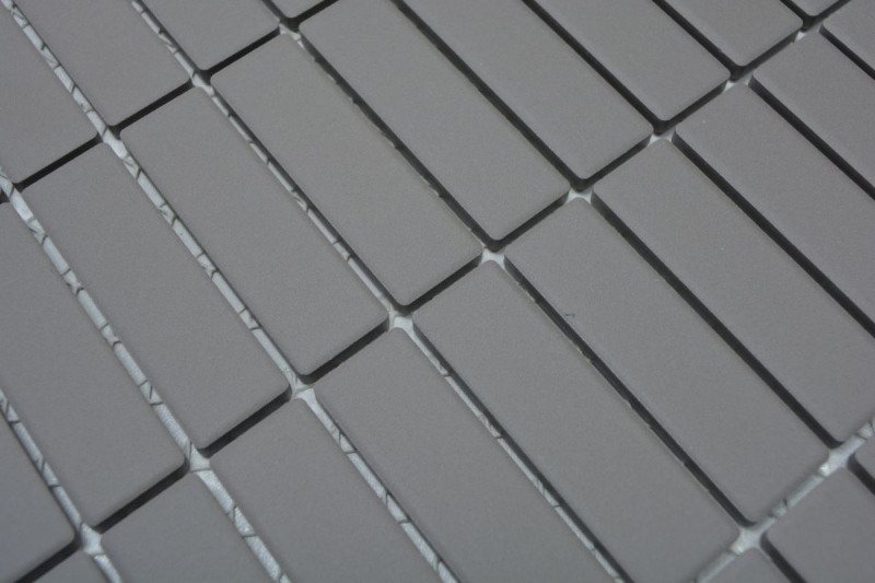 Piastrella a mosaico in ceramica aste grigio fango non smaltato piatto doccia piastrella per pavimento MOS24B-0204-R10_f