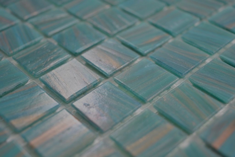 Mosaico di vetro piastrelle verde turchese rame backsplash cucina bagno MOS230-GA67