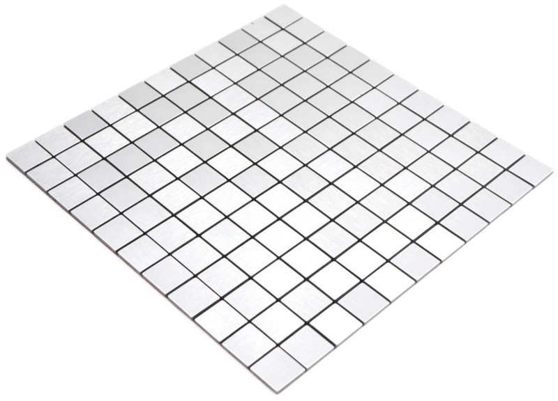 self-adhesive silver metal mosaic mat aluminum tile backsplash kitchen backsplash MOS200-L7S