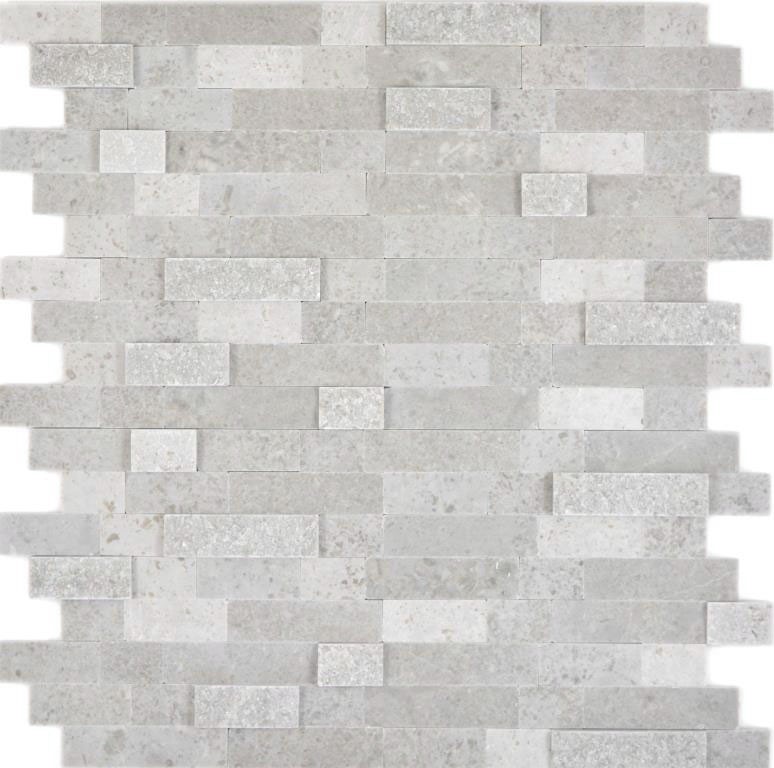 self-adhesive composite mosaic sticks natural stone gray tile backsplash kitchen wall optics MOS200-M32