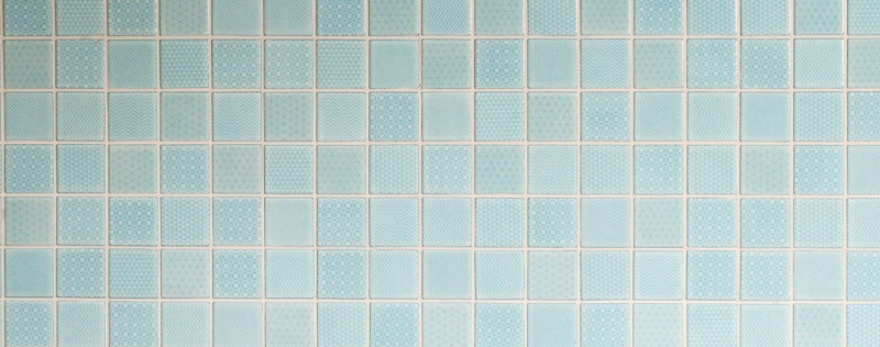 Campione a mano di mosaico TURQUOISE AQUA BLUE LIGHT BATHROOM piastrelle piscina backsplash cucina MOS16-0402_m