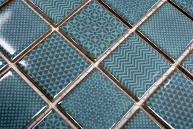 Hand sample mosaic tile celadon green BAD pool tile backsplash kitchen backsplash MOS16-0602_m