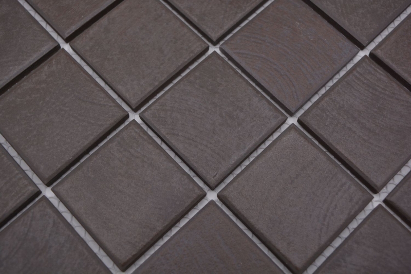 Mosaico dipinto a mano in ceramica DUNEK LIGHT BROWN SLIPPROOF MOS16-1305-R10_m