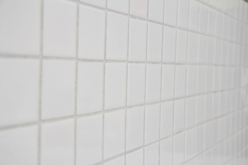 Mano modello mosaico piastrelle ceramica bianco lucido piastrelle specchio bagno parete MOS16B-0101_m