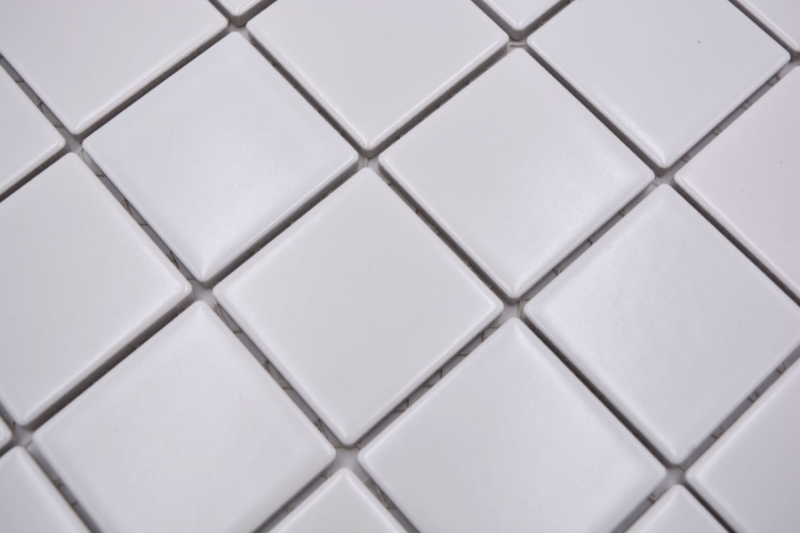 Hand pattern mosaic tile ceramic white matt tile mirror bathroom wall MOS16B-0111_m