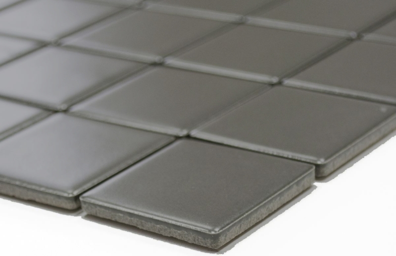 Hand-painted mosaic tile ceramic gray metal matt tile backsplash kitchen backsplash MOS16B-0211_m