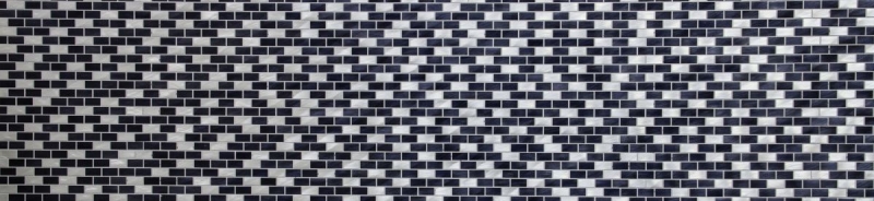 Hand sample mosaic tile aluminum brick aluminum alu black tile backsplash kitchen MOS48-0208_m