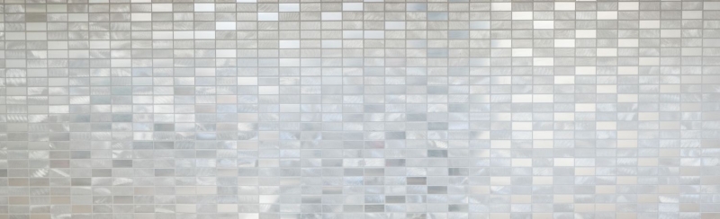 Handmuster Mosaik Fliese Aluminium Rechteck Alu silber gebürstet poliert Fliesenspiegel Küche MOS49-C201F_m