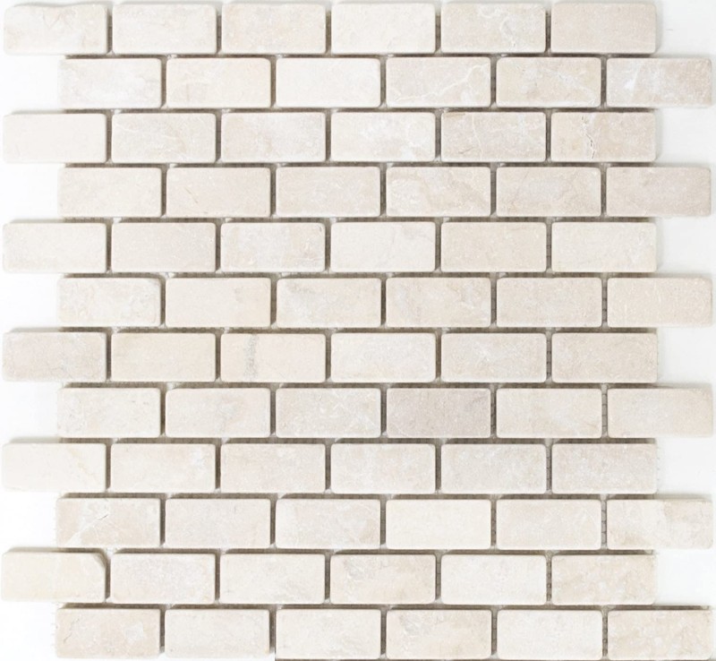 Hand-painted mosaic tile marble natural stone white Brick Ibiza Antique Marble MOSSopo-46692_m
