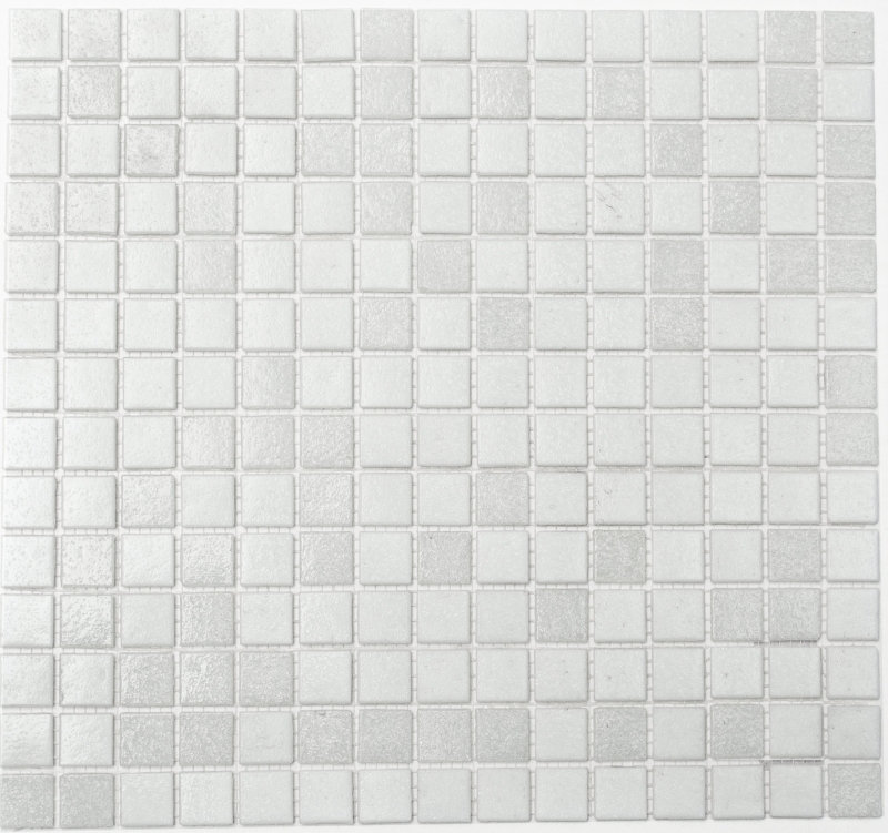 Échantillon manuel de mosaïque de verre blanc Carreaux muraux Carreaux de salle de bains Dos de douche Miroir MOS52-0103_m