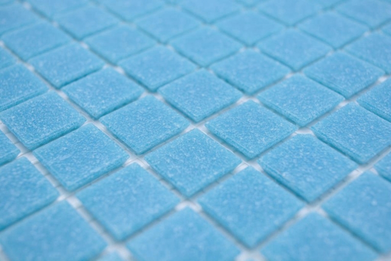 Échantillon manuel de mosaïque de verre bleu clair Carreaux muraux Carrelage de salle de bains Dos de douche MOS200-A13-N_m