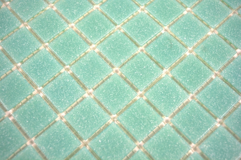 Échantillon manuel de mosaïque de verre vert Carreaux muraux Carreaux de salle de bains Dos de douche Miroir MOS200-A62-N_m