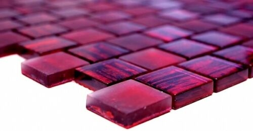 Hand-painted mosaic tile Translucent glass mosaic Crystal structure pink clear frosted MOS78-CF87_m