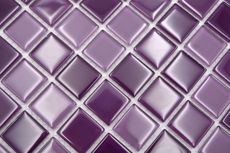 Hand-painted mosaic tile Translucent purple glass mosaic Crystal purple BATH WC Kitchen WALL MOS62-1104_m