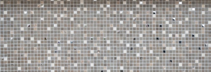 Handmuster Mosaikfliese Transluzent Stein weiß SILK BAD WC Küche WAND MOS91-0214_m