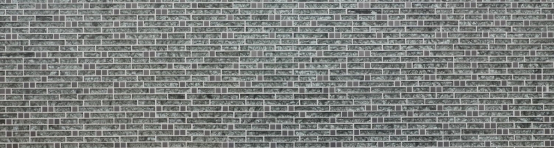 Piastrella di mosaico campione a mano Piastrella specchio traslucido acciaio inox verde grigio mosaico di vetro composito Cristallo acciaio pietra verde grigio MOS87-MV728_m