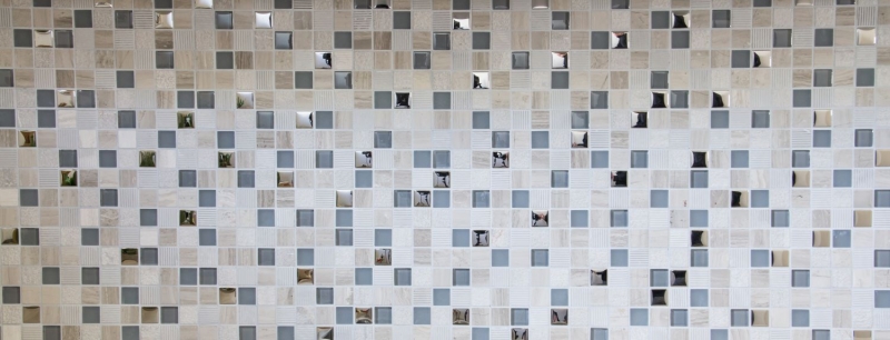 Piastrella di mosaico dipinta a mano Backsplash di piastrelle Traslucido grigio chiaro argento Mosaico di vetro Pietra di cristallo EP grigio chiaro argento MOS92-HQ20_m