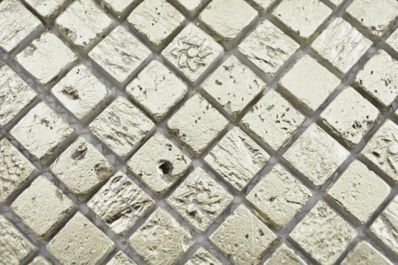 Handmuster Mosaik Stein Resin gold Wand Fliesenspiegel Küche  Bad MOS88-0707_m