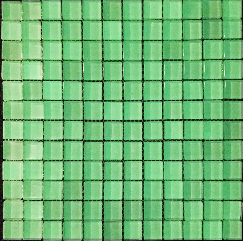 Dipinto a mano trasparente cristallo vetro mosaico blu fluorescente parete piastrelle backsplash cucina bagno MOS88-0104_m