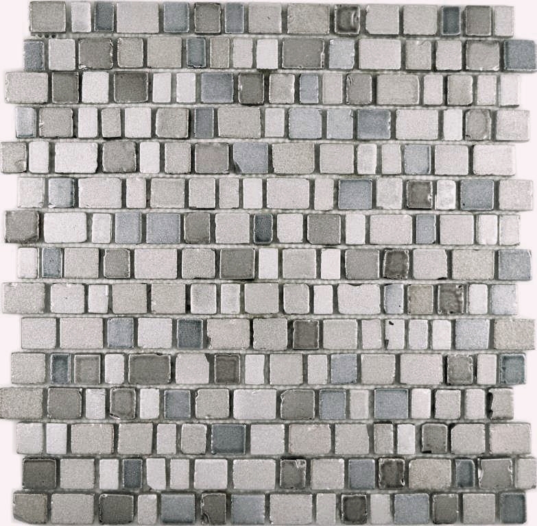 Motif main Mosaïque transparente Crystal Mosaïque de verre gris beige mur carrelage cuisine salle de bain MOS85-0212_m