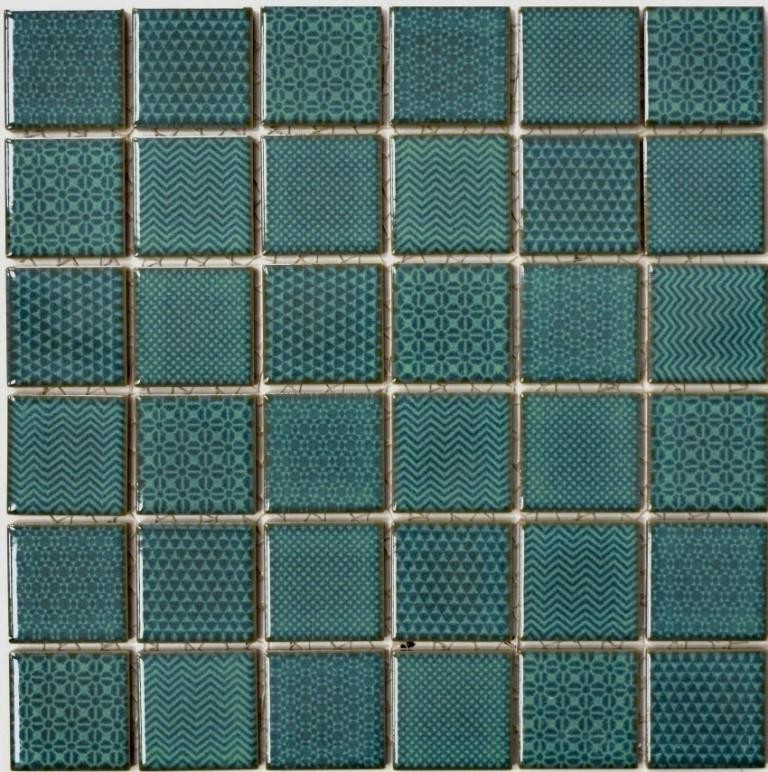 Carreaux de mosaïque seladon vert BAD piscine carrelage fond de cuisine MOS16-0602_f | 10 tapis de mosaïque