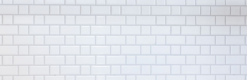 Metro Subway mosaic tiles ceramic white backsplash kitchen wall MOS26WM-0101_f | 10 mosaic mats