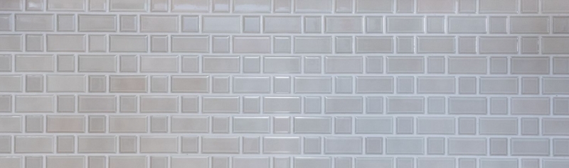 Metro Subway mosaic tiles ceramic gray tile backsplash kitchen wall MOS26WM-0202_f | 10 mosaic mats