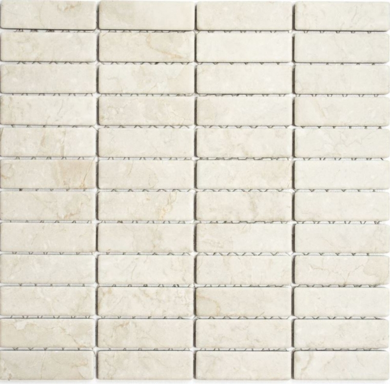 Mosaïque Carreau céramique Bâtons aspect pierre beige clair Carrelage cuisine MOS24-STSO45_f | 10 Tapis de mosaïque