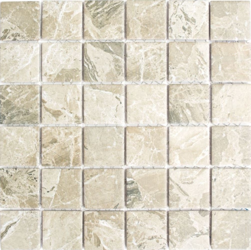 Mosaikstein Natursteinoptik beige sandbraun Struktur Fliesenspiegel MOS16-AISO89_f | 10 Mosaikmatten