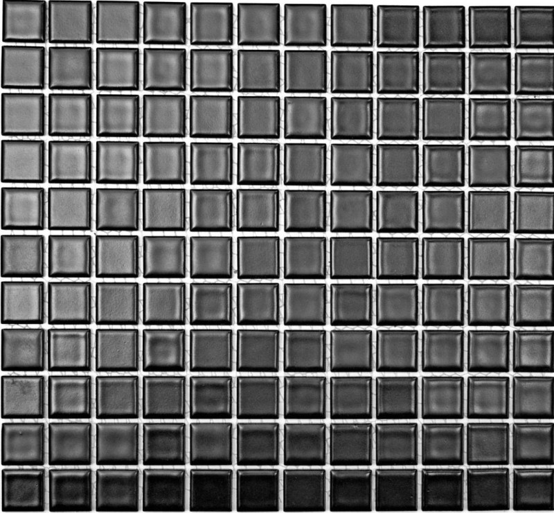 Mosaic tile ceramic BLACK MATT tile backsplash wall tiles kitchen MOS18-0311_f