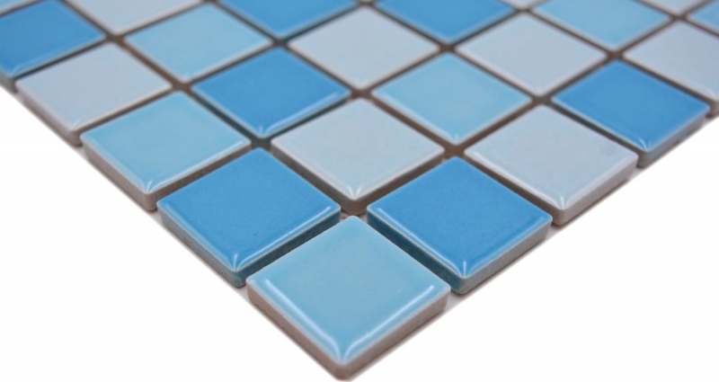 Piscina mosaico piastrelle in ceramica blu mix lucido BAD parete doccia MOS18-0406_f