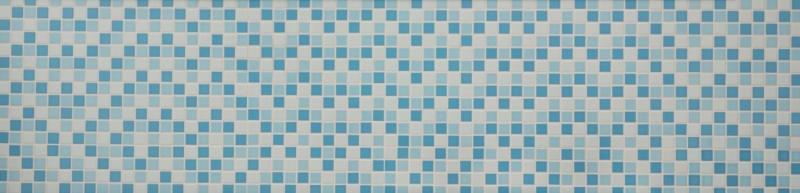 Mosaico piscina piastrella ceramica blu bianco lucido cucina splashback MOS18-0407_f