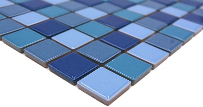 Mosaic tile Ceramic mosaic blue green turquoise glossy Tile backsplash MOS18-0408_f
