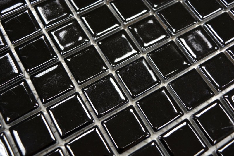 Mosaic tile NIGHT BLACK SHINING Kitchen splashback MOS18D-0301_f