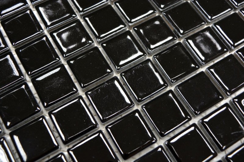 Piastrella a mosaico NIGHT BLACK SHINING Alzatina per cucina MOS18D-0301_f