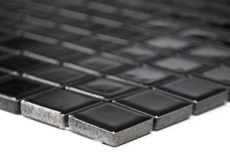 Piastrella a mosaico NIGHT BLACK SHINING Alzatina per cucina MOS18D-0301_f