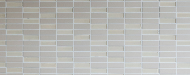 Mosaic tile ceramic rods light beige unglazed glass tile backsplash MOS24-1212-R10_f