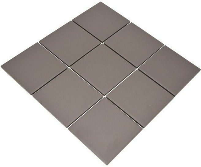 Mosaic tile ceramic brown unglazed kitchen splashback MOS14-CU952_f