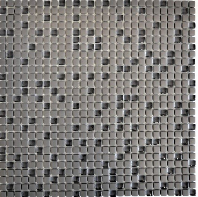 Mosaïque ECO GLAS Enamel gris-brun mat MOS140-05G_f | 10 Tapis de mosaïque