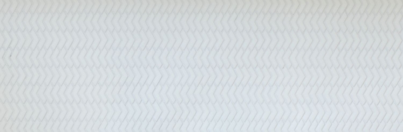Mosaïque ECO GLAS chevron enamel blanc mat MOS140-HB37W_f | 10 Tapis de mosaïque
