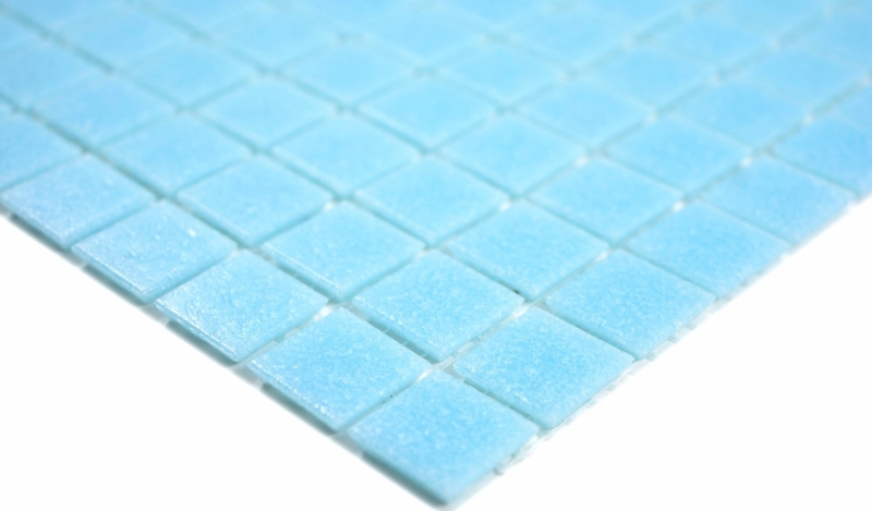 Piastrella a mosaico in vetro azzurro piastrella da parete bagno piastrella doccia splashback piastrella backsplash MOS200-A11-N_f | 10 tappetini a mosaico