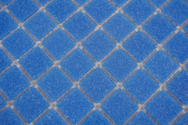 Mosaic tile glass dark blue wall tile bathroom tile shower splashback tile backsplash MOS200-A15-N_f | 10 mosaic mats