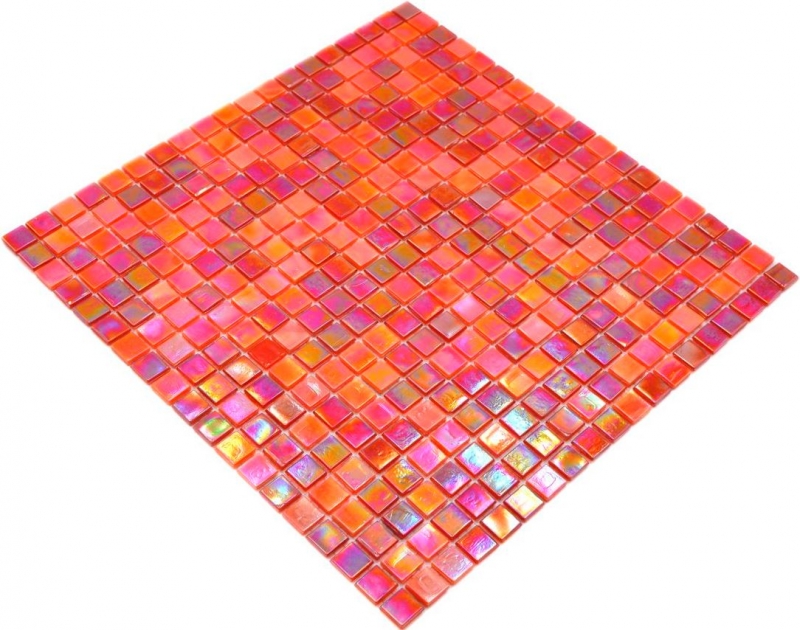 Mosaic tile glass red wall tile bathroom tile shower splashback tile mirror MOS58-0902_f | 10 mosaic mats