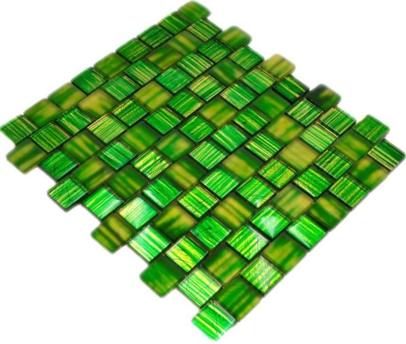Mosaik Fliese Transluzent Glasmosaik Crystal Milchglas grün klar matt gefrostet MOS78-CF83_f