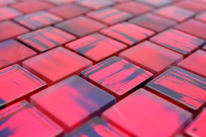 Mosaik Fliese Glasmosaik Crystal Milchglas pink klar matt gefrostet MOS78-CF87_f