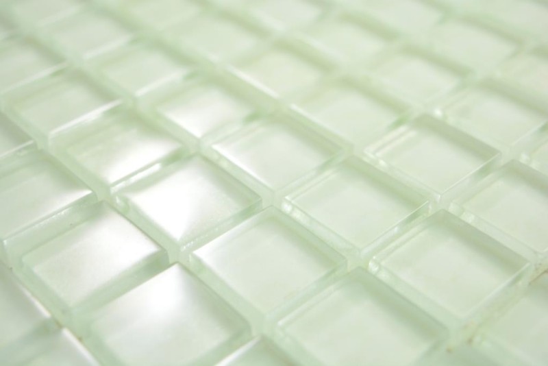 Transparent crystal glass mosaic blue fluorescent wall tile backsplash kitchen bathroom MOS88-0104_f | 10 mosaic mats