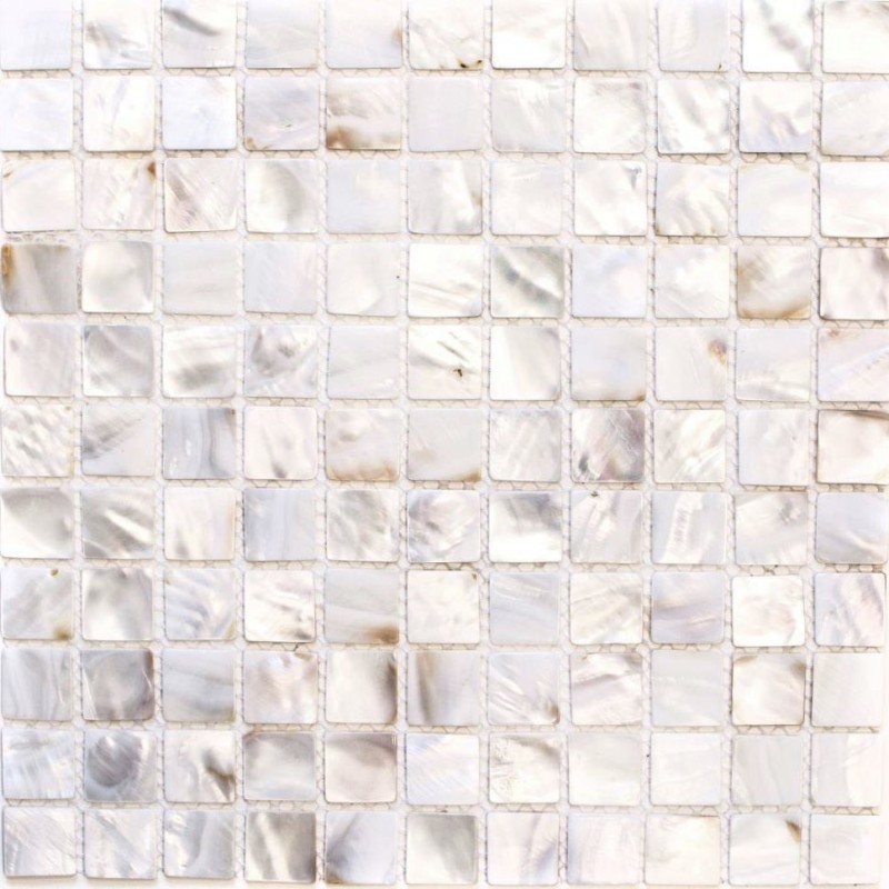 Shell mosaic mother-of-pearl white beige kitchen backsplash MOS150-SM2525_f